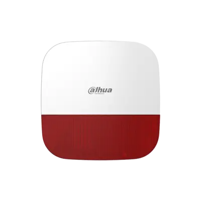 Wireless outdoor siren Red