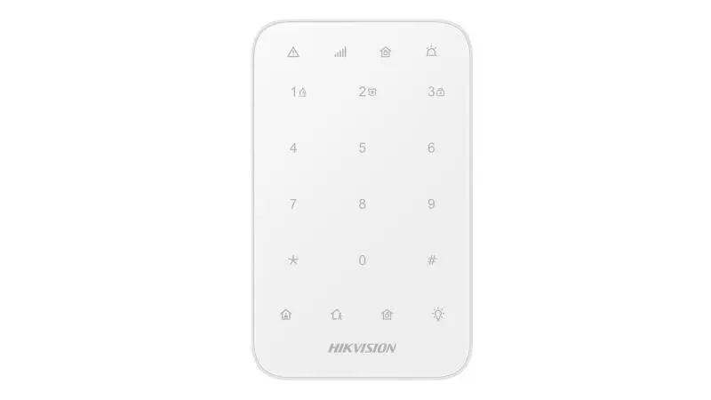 Wireless keypad LED backlit keys