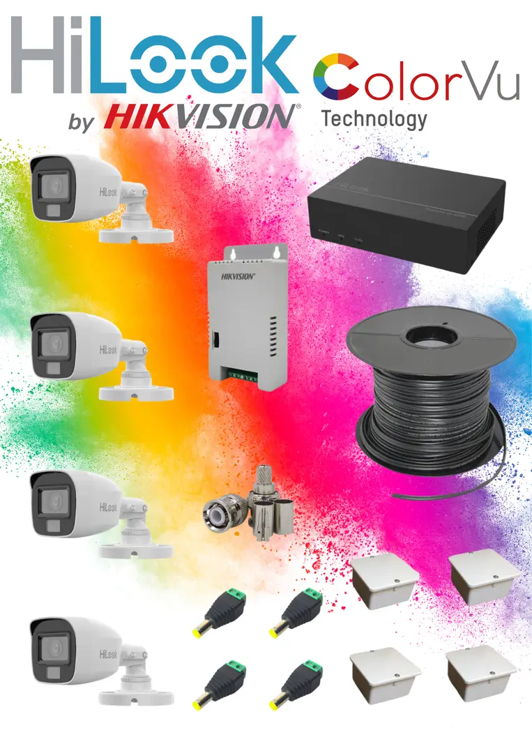 HiLook by Hikvision 4ch Color Vu CCTV kit